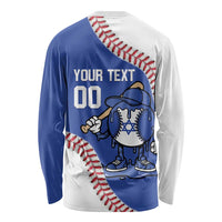 Israel 2026 Baseball Custom Long Sleeve Shirt Go Champions Drip Style