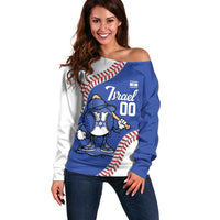 Israel 2026 Baseball Custom Off Shoulder Sweater Go Champions Drip Style
