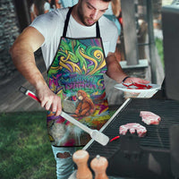 Team Punch The Monkey Apron Baby Monkey Stay Strong Graffiti Style