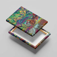 Team Punch The Monkey Canvas Wall Art Baby Monkey Stay Strong Graffiti Style