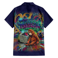 Team Punch The Monkey Hawaiian Shirt Baby Monkey Stay Strong Graffiti Style