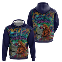 Team Punch The Monkey Hoodie Baby Monkey Stay Strong Graffiti Style