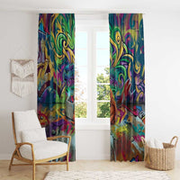 Team Punch The Monkey Window Curtain Baby Monkey Stay Strong Graffiti Style