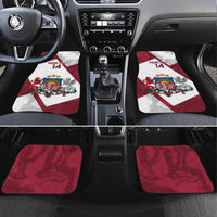 Latvia Hockey Custom Car Mats Hedgehog Par Latviju!