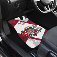 Latvia Hockey Custom Car Mats Hedgehog Par Latviju!