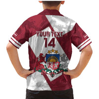 Latvia Hockey Custom Family Matching Mermaid Dress and Hawaiian Shirt Hedgehog Par Latviju!