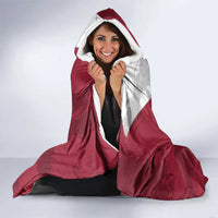 Latvia Hockey Custom Hooded Blanket Hedgehog Par Latviju!