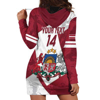 Latvia Hockey Custom Hoodie Dress Hedgehog Par Latviju!
