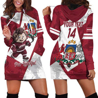 Latvia Hockey Custom Hoodie Dress Hedgehog Par Latviju!