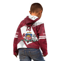 Latvia Hockey Custom Kid Hoodie Hedgehog Par Latviju!