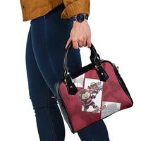 Latvia Hockey Custom Shoulder Handbag Hedgehog Par Latviju!