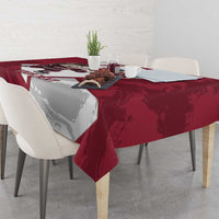 Latvia Hockey Custom Tablecloth Hedgehog Par Latviju!