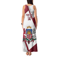 Latvia Hockey Custom Tank Maxi Dress Hedgehog Par Latviju!