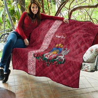 Personalised Latvia Quilt Latvijas Republika Folk Pattern