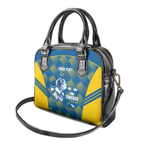 Sweden Hockey Custom Shoulder Handbag Tre Kronor Swedish Moose Mascot