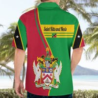 Saint Kitts and Nevis Hawaiian Shirt Coat Of Arms Style - Wonder Print Shop