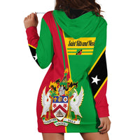 Saint Kitts and Nevis Hoodie Dress Coat Of Arms Style - Wonder Print Shop