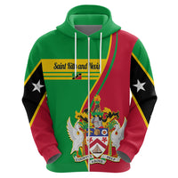 Custom Saint Kitts and Nevis Hoodie Coat Of Arms Style - Wonder Print Shop