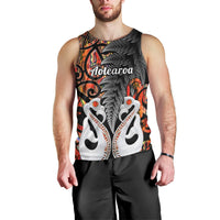 personalised-new-zealand-men-tank-top-te-manaia-mangopare-maori-and-fern-orange-style
