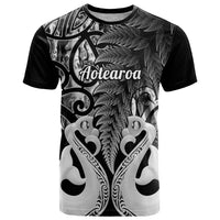 Personalised New Zealand T Shirt Te Manaia Mangopare Maori And Fern Black Style - Wonder Print Shop