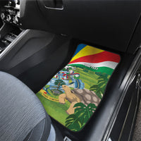 Seychelles National Day Personalized Car Mats 50 Years Anniversary Lendepandans Sesel