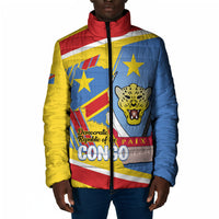 DR Congo Independence Day Personalized Padded Jacket Congo-Kinshasa Coat Of Arms Style