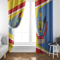 DR Congo Independence Day Window Curtain Congo-Kinshasa Coat Of Arms Style