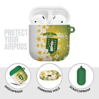 British Virgin Islands Day AirPods Case Vigilate Plumeria Alba Coat Of Arms