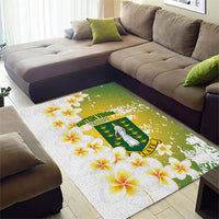 British Virgin Islands Day Area Rug Vigilate Plumeria Alba Coat Of Arms