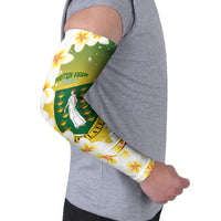 British Virgin Islands Day Personalised Arm Sleeves Vigilate Plumeria Alba Coat Of Arms