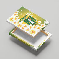 British Virgin Islands Day Canvas Wall Art Vigilate Plumeria Alba Coat Of Arms