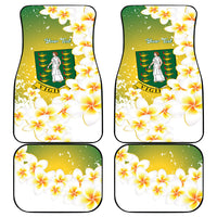 British Virgin Islands Day Personalised Car Mats Vigilate Plumeria Alba Coat Of Arms