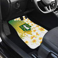 British Virgin Islands Day Personalised Car Mats Vigilate Plumeria Alba Coat Of Arms