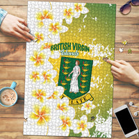British Virgin Islands Day Puzzle Vigilate Plumeria Alba Coat Of Arms