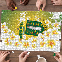 British Virgin Islands Day Puzzle Vigilate Plumeria Alba Coat Of Arms