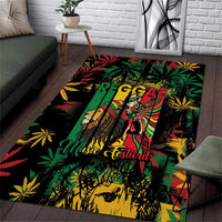Jamaica Reggae Festival Area Rug One Love Rastafari Culture - Wonder Print Shop