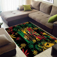 Jamaica Reggae Festival Area Rug One Love Rastafari Culture - Wonder Print Shop