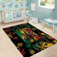 Jamaica Reggae Festival Area Rug One Love Rastafari Culture - Wonder Print Shop
