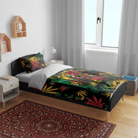 Jamaica Reggae Festival Bedding Set One Love Rastafari Culture - Wonder Print Shop