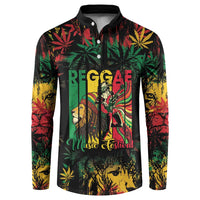 Jamaica Reggae Festival Button Sweatshirt One Love Rastafari Culture - Wonder Print Shop