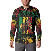 Jamaica Reggae Festival Button Sweatshirt One Love Rastafari Culture - Wonder Print Shop