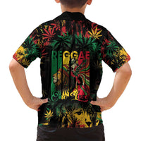 Jamaica Reggae Festival Family Matching Long Sleeve Bodycon Dress and Hawaiian Shirt One Love Rastafari Culture - Wonder Print Shop