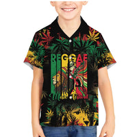Jamaica Reggae Festival Family Matching Mermaid Dress and Hawaiian Shirt One Love Rastafari Culture - Wonder Print Shop
