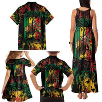 Jamaica Reggae Festival Family Matching Tank Maxi Dress and Hawaiian Shirt One Love Rastafari Culture - Wonder Print Shop