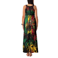 Jamaica Reggae Festival Family Matching Tank Maxi Dress and Hawaiian Shirt One Love Rastafari Culture - Wonder Print Shop
