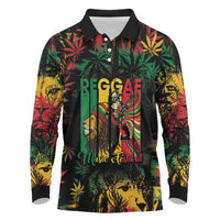 Jamaica Reggae Festival Long Sleeve Polo Shirt One Love Rastafari Culture - Wonder Print Shop