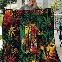Jamaica Reggae Festival Quilt One Love Rastafari Culture - Wonder Print Shop