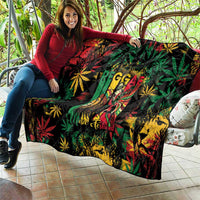 Jamaica Reggae Festival Quilt One Love Rastafari Culture - Wonder Print Shop