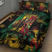 Jamaica Reggae Festival Quilt Bed Set One Love Rastafari Culture - Wonder Print Shop