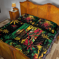 Jamaica Reggae Festival Quilt Bed Set One Love Rastafari Culture - Wonder Print Shop